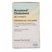 ACCUTREND CHOLESTEROL TEST STRIPS - 25 STRIPS