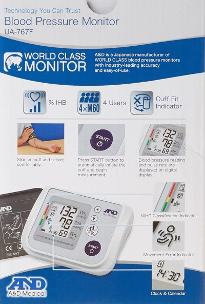 Blood Pressure Monitor Digital UA-767F A&D JAPAN - Image 3