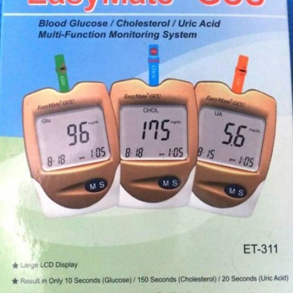 familie Sociologie dienen EasyMate GCU Multi meter Glucose+Cholesterol+Uric Acid | Meg Medius