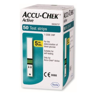 ACCU-CHEK Active Test Strips - 50 Glucometer