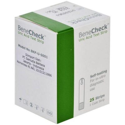 BeneCheck Uric Acid strips vial of 25 strips