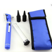 FIberOptic Mini Otoscope Blue Color , MINI OTOSCOPE, Surgical Otoscope, Surgical LED Otoscope ENT Mini Autoscope