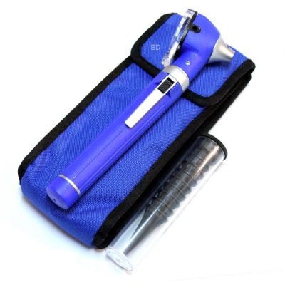 FIberOptic Mini Otoscope Blue Color , MINI OTOSCOPE, Surgical Otoscope, Surgical LED Otoscope ENT Mini Autoscope - Image 3