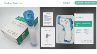 Aicare A66 Infrared Forehead Thermometer - Image 6