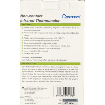 Berrcom Non-Contact Infrared Thermometer JXB-178 - Image 3