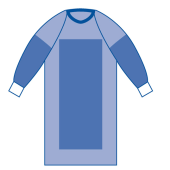 disposable reinforced surgical gown