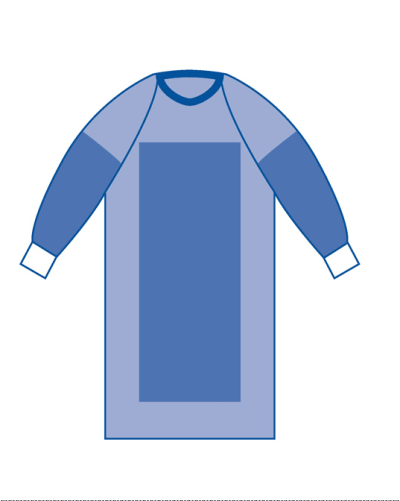 disposable reinforced surgical gown