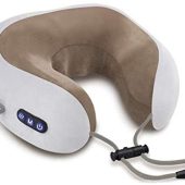 travel neck pillow with massager
