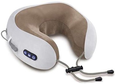 travel neck pillow with massager