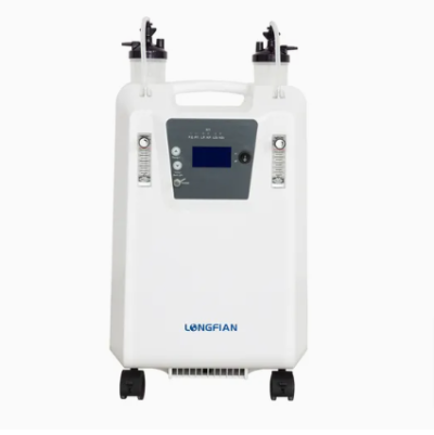 Longfian JAY-10FW dual flow oxygen concentrator with a built-in nebulizer for medical oxygen therapy.