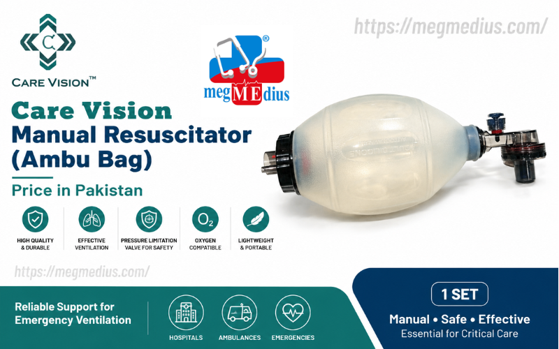 Care Vision Manual Resuscitator (Ambu Bag) Adult Emergency Ventilation Device Price in Pakistan
