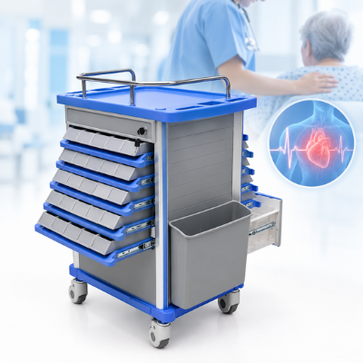 Care Vision CV-47 Double Side Medicine Trolley | Megmedius